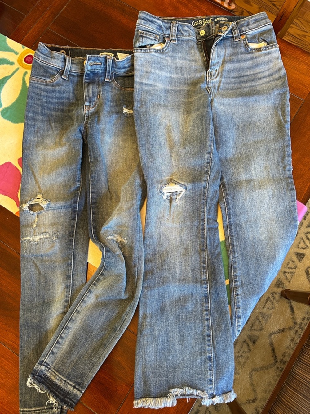 Set of Girls size 10 jeans - 👖  Light Blue Distressed Jeans